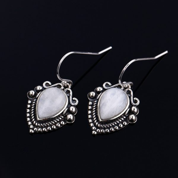 Boucles d'oreilles Pierre de Lune Ravissantes FEMME