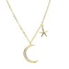 collier croissant de lune étoile