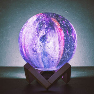 Lampe Lune Galaxie